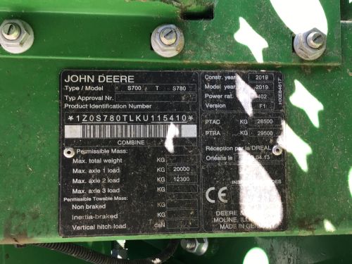 JOHN DEERE - S 780 – Image 8